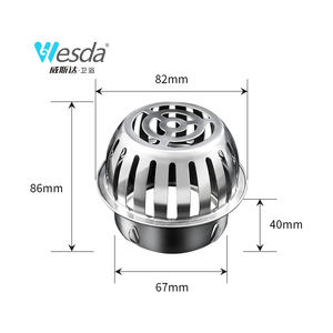 304 in acciaio inox <span class=keywords><strong>per</strong></span> terrazza sul tetto 4 pollici 110pvc coperchio di scarico <span class=keywords><strong>per</strong></span> pavimento 75 tubo 6 pollici 3 secchio antibloccaggio della pioggia scarico - Product Image 4