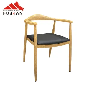 Стул из рога Ханса Вегнера в скандинавском стиле с полиуретановым сиденьем, обеденный стул, деревянный металлический стул для столовой мебели