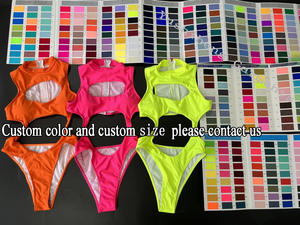 2025 <span class=keywords><strong>sexy</strong></span> một mảnh đồ bơi phụ nữ cô gái hot thong Bikini cao cắt đẩy lên đồ bơi Cutout chéo tắm phù hợp với - Product Image 5