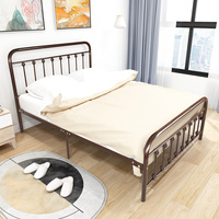 Meubles de chambre à coucher au design simple et moderne, gain de place, écologiques, pour hôtel, salon, avec cadre en acier carbone double, taille king size