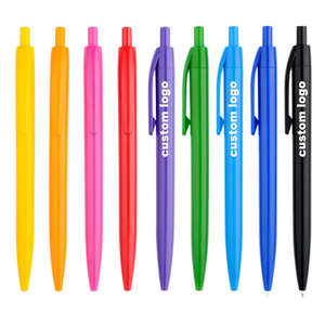 Stylo bille personnalisé <span class=keywords><strong>Aben</strong></span> en stock, 1,0 mm, en plastique, gravé au laser, pour promotion, encre noire/bleue - Product Image 1