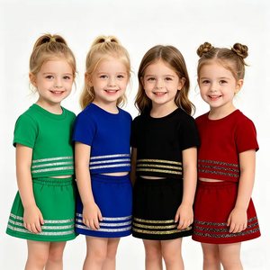 Conjuntos de Ropa Casual de Algodón para Niñas, Faldas de Verano, Conjuntos de Moda Infantil al por Mayor, Ropa a Precio de Fábrica - Product Image 1