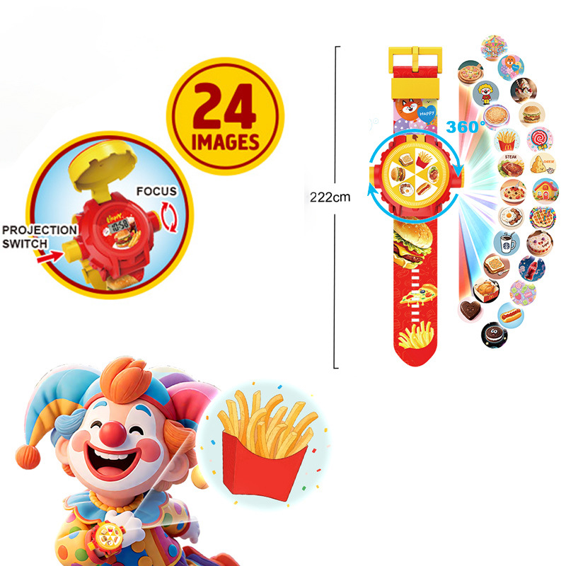 Food projection watch (24 images) [opp bag]