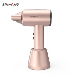 Wholesale 2023 Vertical charging Hammer rose gold blow dryer custom logo and color Korean cordless hair dryer