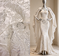 Tissu en velours tissé épais brodé 3D papillon pour robe, manteau et textile de maison femme – Printemps, Automne, Hiver