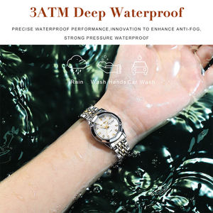 Reloj de Pulsera Poedagar 3076 de Nuevo Diseño, Reloj de Cuarzo de Acero Inoxidable de Lujo para Mujer, a la Moda, Resistente al Agua, con Calendario y Luminoso - Product Image 2
