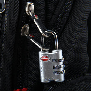 TSA Approved Combination Luggage Lock Zinc Alloy Brushed Silver Travel Security <b>Padlock</b> 4mm Shackle - Product Image 1