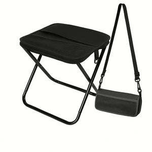 Lightweight Portable Outdoor Folding <b>Stool</b> With Carry Handle Small Bench for Fishing Camping Queuing Fully Foldable Chair - Product Image 4