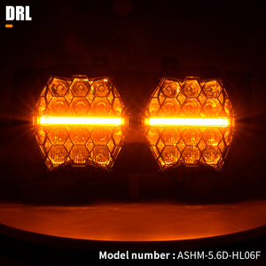 Faro LED de doble haz de 7 pulgadas con proyector de panal, mejora de lámpara para motocicleta <span class=keywords><strong>Harley</strong></span> <span class=keywords><strong>Davidson</strong></span> Road Glide 2015+ - Product Image 6