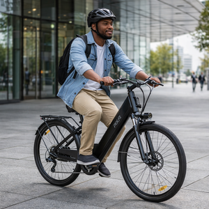 EU Stock 36V 250W Step Through Commuter E Bike 13Ah Battery 65KM Range Disc Brake Shimano 7 Speed 27.5 Inch <b>Electric</b> City Bike - Product Image 1