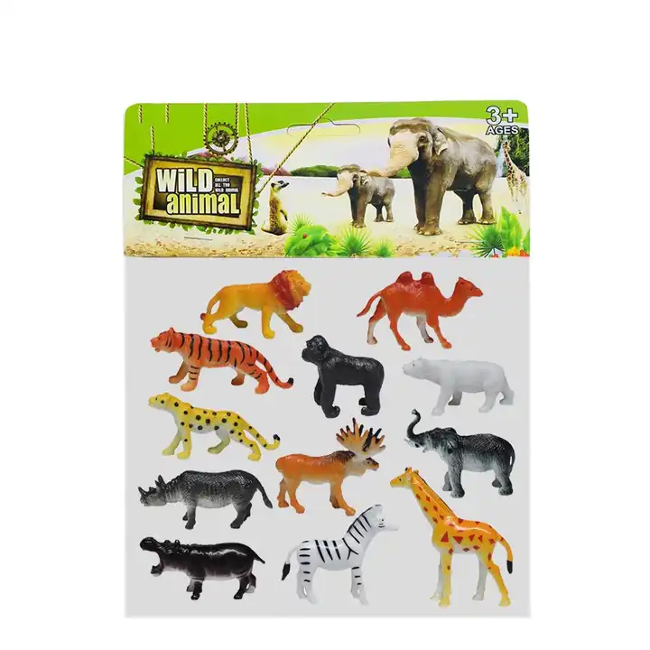 54 Pièces Mini Jouets Animaux Maquis, Monde Animal Ressemblant Animaux  Sauvages Ressources Apprentissage Souvenirs Fête Jouets pour Garçons Petits