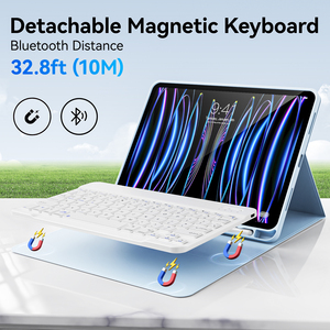 Étui clavier Kenke pour <span class=keywords><strong>ipad</strong></span> <span class=keywords><strong>Pro</strong></span> <span class=keywords><strong>11</strong></span> <span class=keywords><strong>pouces</strong></span> 2020 2021 2022 4ème <span class=keywords><strong>génération</strong></span> housse de tablette avec porte-crayon usine en gros - Product Image 3