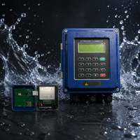 Medidor de Flujo de Agua Ultrasónico Yheng China, Precio DN15-700, Montaje en Pared, RS485, Tipo Insertable Digital