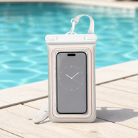 Sac de téléphone étanche en PVC unisexe avec fonctionnalités flottantes et écran tactile pour la natation, la plongée, le rafting et les activités de plein air