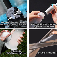 Offre Spéciale Gourde Souple TPU 300ml 400ml 500ml 1L pour Sport Outdoor Course Système d'Hydratation Pliable Sans BPA