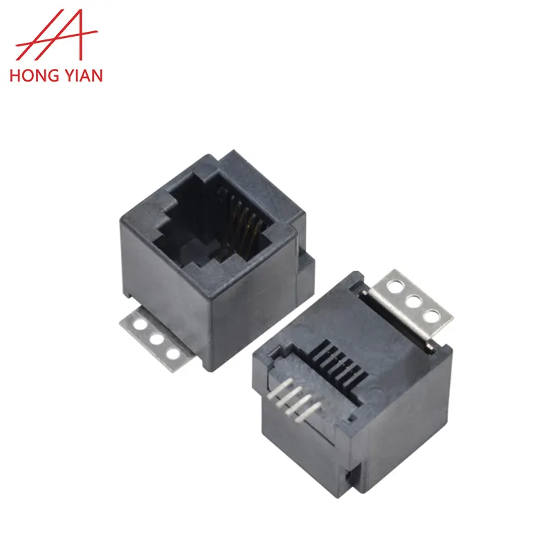 4 P4C RJ45 Modular Jack RJ11-Stecker Netzwerk anschluss 6 P4C Socket Adapter Splitter cat6a rj45 Buchse