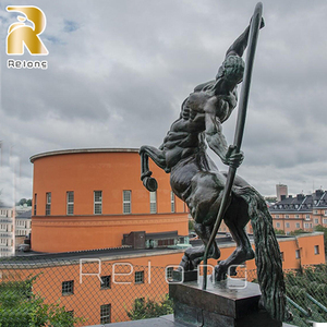 Escultura de <span class=keywords><strong>Centauro</strong></span> de Bronce Tallada a Mano, Tamaño Real, Decoración Moderna para Jardín o Parque al Aire Libre - Product Image 6