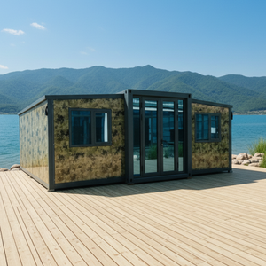 Maison préfabriquée, bureau modulaire, maison conteneur extensible à double aile, maison conteneur de 20 pieds ou 40 pieds avec salle de bain - Product Image 5