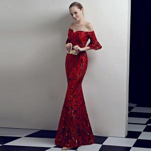 Robe <span class=keywords><strong>de</strong></span> soirée longue et amincissante <span class=keywords><strong>de</strong></span> style court pour femme, idéale pour les fêtes annuelles, les boîtes <span class=keywords><strong>de</strong></span> nuit et les mariages - Product Image 3