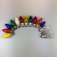Ampoule de lampe en pierre de sel 15 watts, ampoules de remplacement 120V, douille E12 avec base candélabre, ampoule de lampe à incandescence C7, ampoule de veilleuse