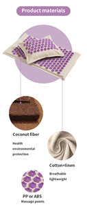 Ensemble de coussins de massage pour l'acupuncture et la moxibustion Farce de <span class=keywords><strong>cocotier</strong></span> en coton et lin pour le visage, les pieds, le corps et les seins - Product Image 4