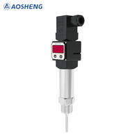 Transmetteur de température AOSHENG haute précision PT100 RTD, sortie 4-20mA, USB, OEM/ODM, acier inoxydable, IP68, écran LCD/LED