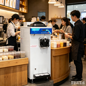 Máquina de Helado Suave U161 de Diseño Delgado, 33 cm de Ancho |   Máquina de Helados Vertical Comercial Profesional con Tecnología Maglev - Product Image 1