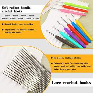 Vente chaude exquis bricolage Crochet crochet <span class=keywords><strong>Kit</strong></span> accessoires <span class=keywords><strong>de</strong></span> tricot artisanat 105 pièces ensemble Crochet crochet ensemble outil <span class=keywords><strong>de</strong></span> tricot - Product Image 2