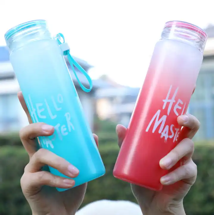 Frosted Glass Water Bottle - Buy Water Bottle,Frosted Bottle,Glass Water  Bottle Product on Alibaba.com