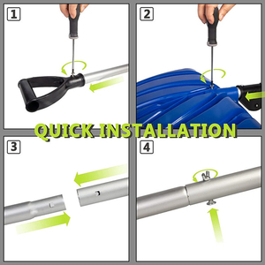 2-ב-1 דו-ידיות ארגונומית 18-אינץ 'הסרת שלג כלי להסרת שלג - Product Image 4