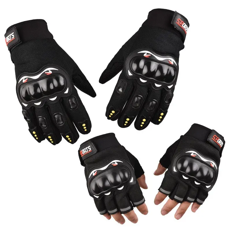 Full Finger Racing Gloves Motorcycle Motorbike Motocross Riding Black blue Red Sport Non Slip Gloves