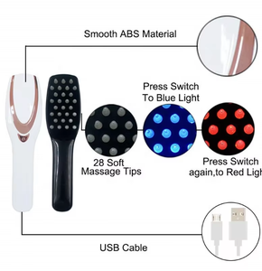 Brosse <span class=keywords><strong>à</strong></span> <span class=keywords><strong>cheveux</strong></span> de haute qualité pour le cuir chevelu, mini lisseur, peigne de massage flexible en plastique pour le soin des <span class=keywords><strong>cheveux</strong></span>, cadeaux de fête - Product Image 6