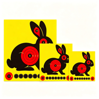 Cibles de tir réactives en papier épais pour lapins, 10 anneaux, type Bullseye, pour entraînement intérieur et extérieur, vente en gros, OEM