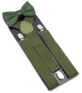 Volwassenen Heren Smoking Bretels Verstelbare Y Vorm <span class=keywords><strong>3</strong></span>.5Cm Breedte <span class=keywords><strong>3</strong></span> Clip Effen Kleur Bretels Bowtie Set - Product Image 6