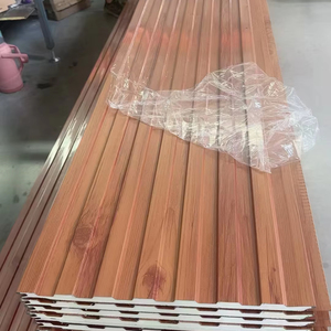 Panneau sandwich en acier ignifuge haute densité, <span class=keywords><strong>isolation</strong></span> en <span class=keywords><strong>mousse</strong></span> de <span class=keywords><strong>polyuréthane</strong></span> pour plafond, mur extérieur, toit, chambres froides, ateliers - Product Image 2