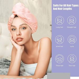 Serviette de séchage pour cheveux en microfibre douce à double absorption, tissée, avec fonction antimicrobienne - Product Image 3