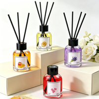Diffuseur d'ambiance sans flamme en rotin, parfum fruité de luxe, avec parfum stable, pour la maison, les toilettes, le hall, ornement artistique