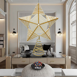 Hermosa piedra moderna hecha a mano árbol de Navidad Topper centro de mesa elegante pantalla decorativa hogar Oficina evento regalo - Product Image 2