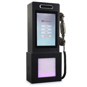 <span class=keywords><strong>Livre</strong></span> d'or vidéo et audio tactile 10,1'' avec enregistreur vocal pour mariages et événements, style cabine téléphonique rétro - Product Image 5