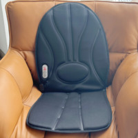 Tapis de chaise de massage avec 4 modes et 4 intensités pour soulager la fatigue pour le dos, la hanche, la cuisse et le mollet, coussin de siège de massage avec chaleur