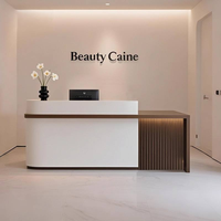 Ensemble de mobilier de bureau moderne, bureaux de réception pour salon de beauté et usage de bureau, comptoir de réception