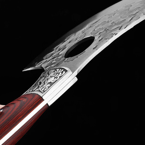Ensemble de vaisselle forgé de cuisine de chef féminin professionnel de couteau en os, couteau de boucher en acier inoxydable avec fourreau - Product Image 5
