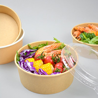 Supermarché Traiteur Jetable Papier Fraîcheur Salade De Fruits Fitness Repas Légumes Fraise Jujube Baies Dessert Bols
