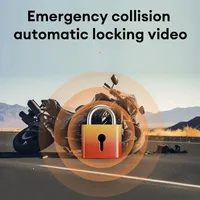 Caméra de tableau de bord pour moto SE60 3 pouces, étanche, DVR, vidéo avant 720P, arrière 480P, enregistreur en boucle, vision nocturne, avec carte mémoire SD