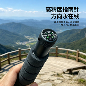 Bâton de randonnée en alliage d'aluminium, verrouillage externe de 106 mm, léger, pour la marche en montagne en plein air - Product Image 2
