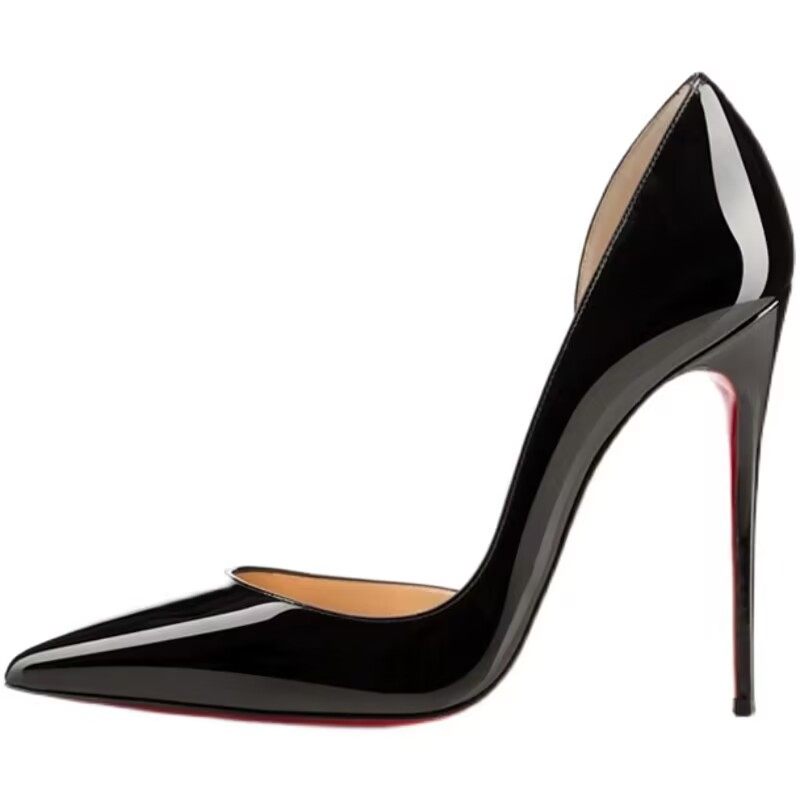 Bas de livraison simples noirs 12cm chaussures simples