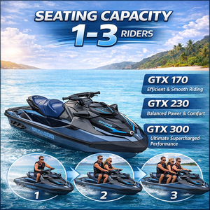 Nuovissimo 2026 Moto d'acqua BRP Sea-Doo GTX 170 GTX 230 GTX 300 per 1-3 piloti in vetroresina con motore Rotax 1630 ACE - Product Image 6