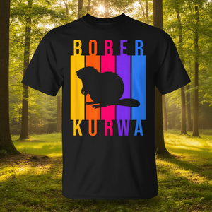 T-shirt Bober Kurwa <span class=keywords><strong>Polish</strong></span> Internet Meme Beaver, design coloré, taille adulte unisexe - Product Image 3