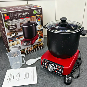 Authentique Amala Mixer Hoffmans HM-8868 8L, Appareil à Fufu et Pilon à Igname, Chauffage Automatique 1000W, Marmite Antiadhésive, 220V - Product Image 1