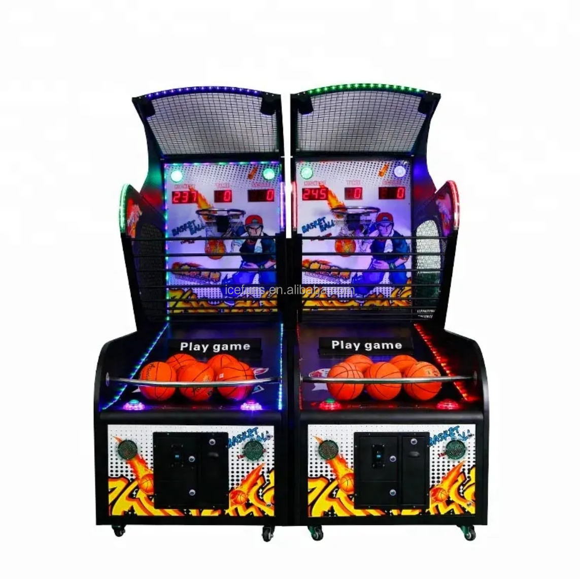 Hot Sale Basketball Game Machine Perfect for Arcades and Entertainment Centers.Sturdy Arcade Built for Intensive Use